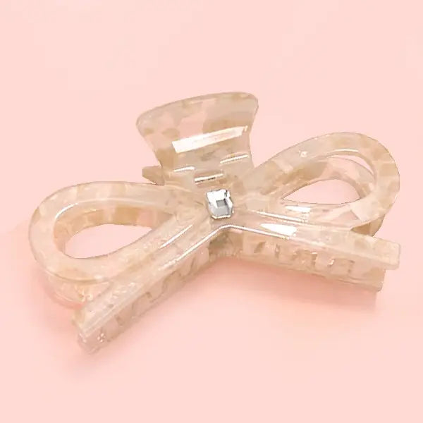 Claw Clip - Rhinestone Bow