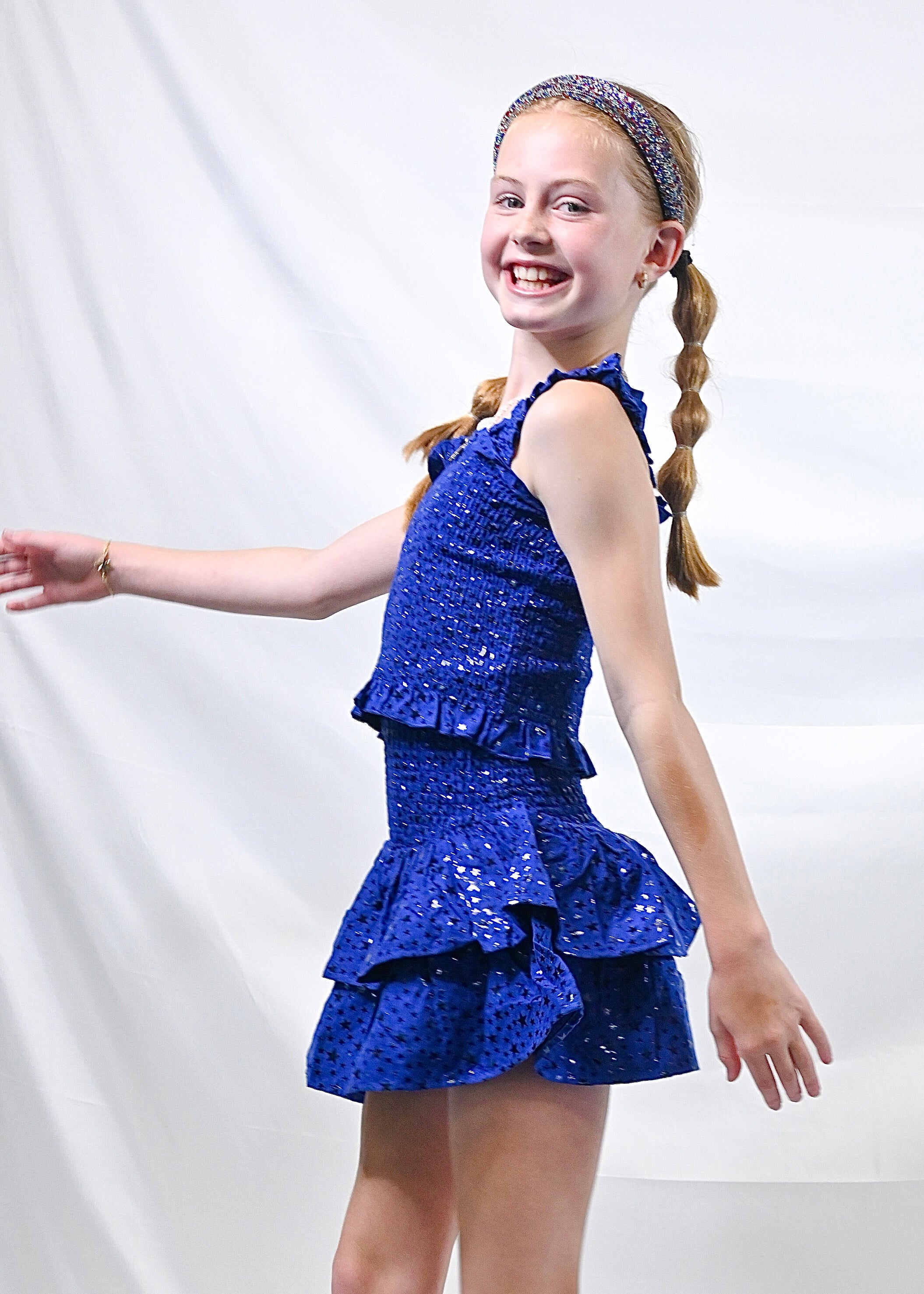 Youth Star Smocked Skort